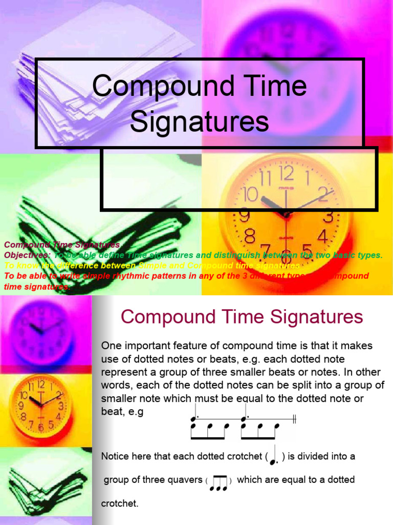 Understanding Compound Time Signatures | PDF | Elements Of Music ...