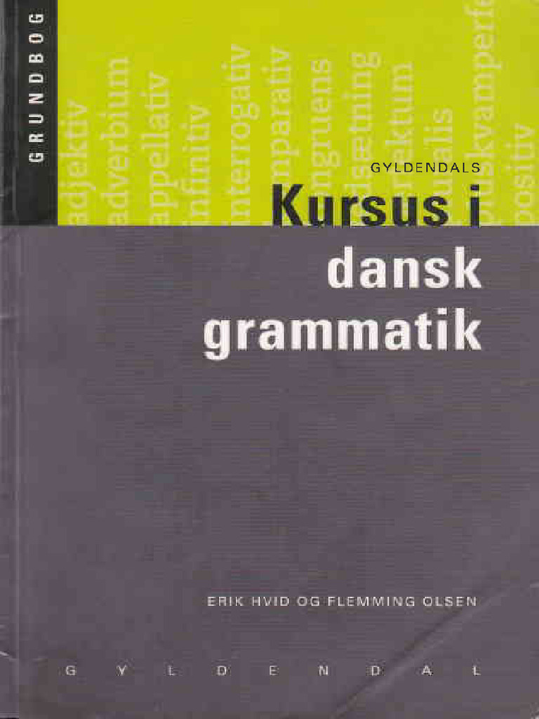 Kursus i Dansk Grammatik | PDF