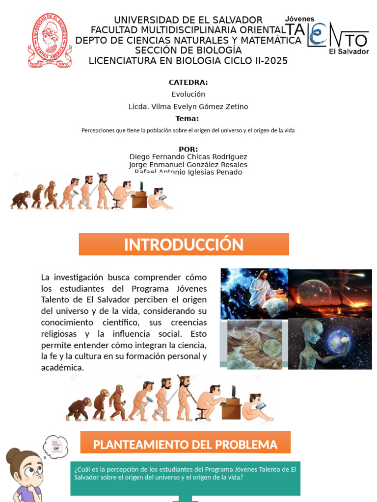 Percepciones sobre el origen del universo y la vida | PDF ...