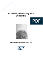 Availability Monitoring With Ccmsping: Sap Netweaver 04 SP Stack 11