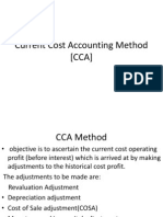 Current Cost Accounting Method (CCA)