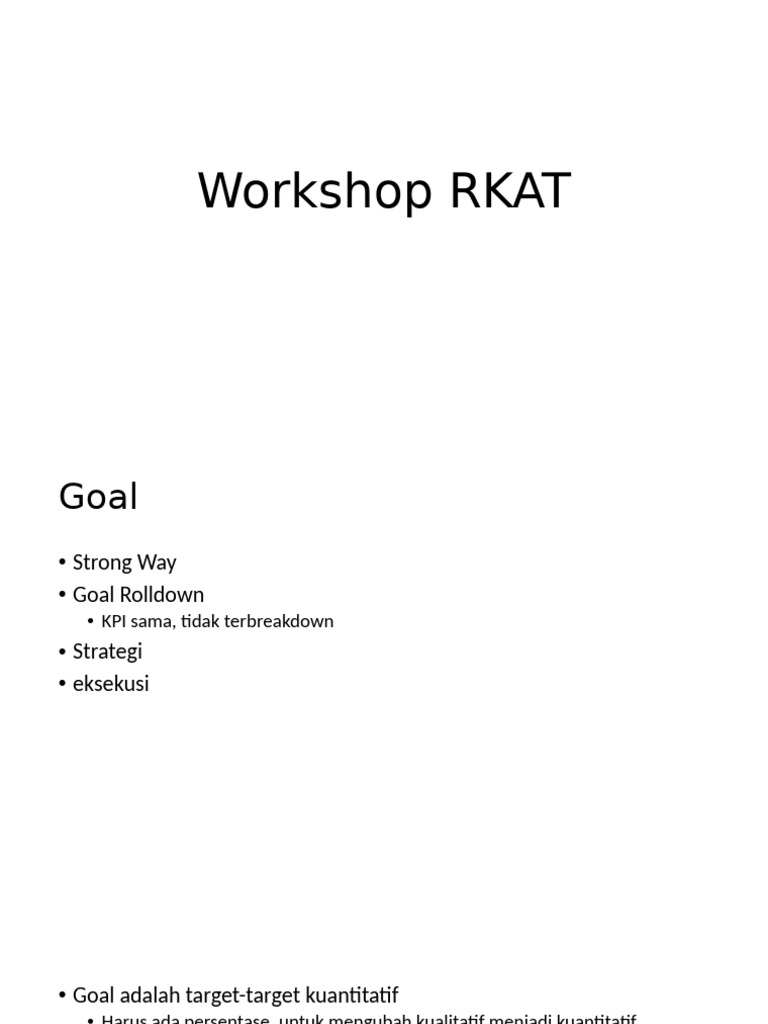 Workshop RKAT | PDF