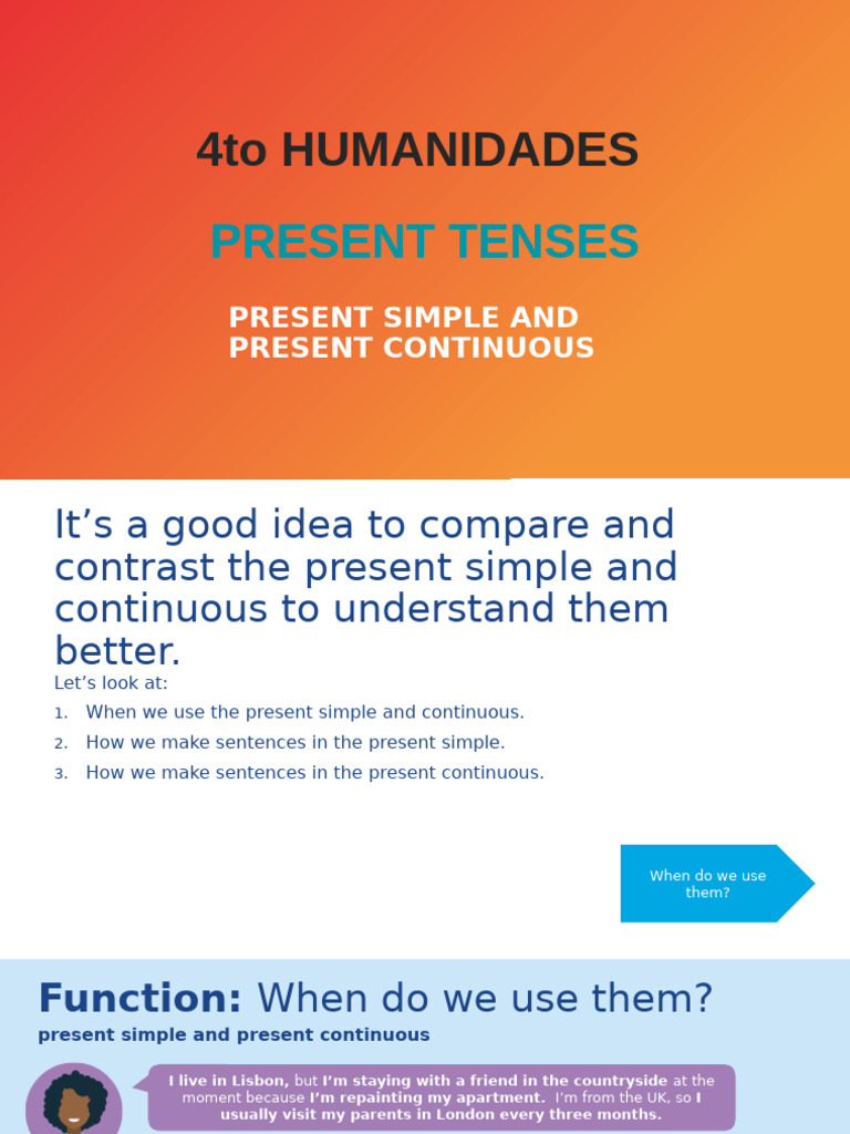 Power Present Simple Continuous | PDF | Language Mechanics | Languages