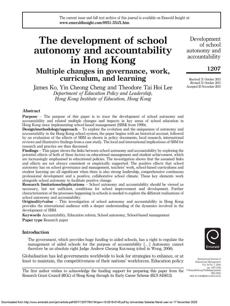 ijem-10-2015-0145 | PDF | Schools | Teachers