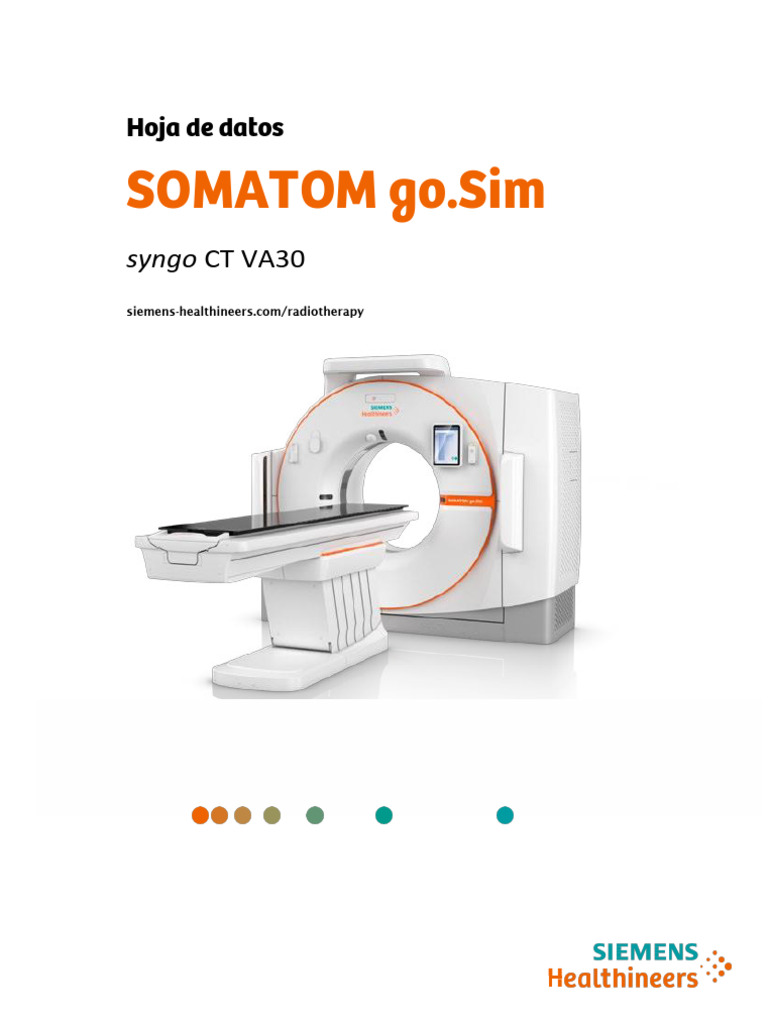 Simulador de CT SOMATOM go.Sim VA30 | PDF | Imagenes medicas | Simulación