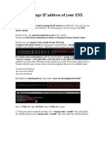 How To Change IP Address of Your ESX Server