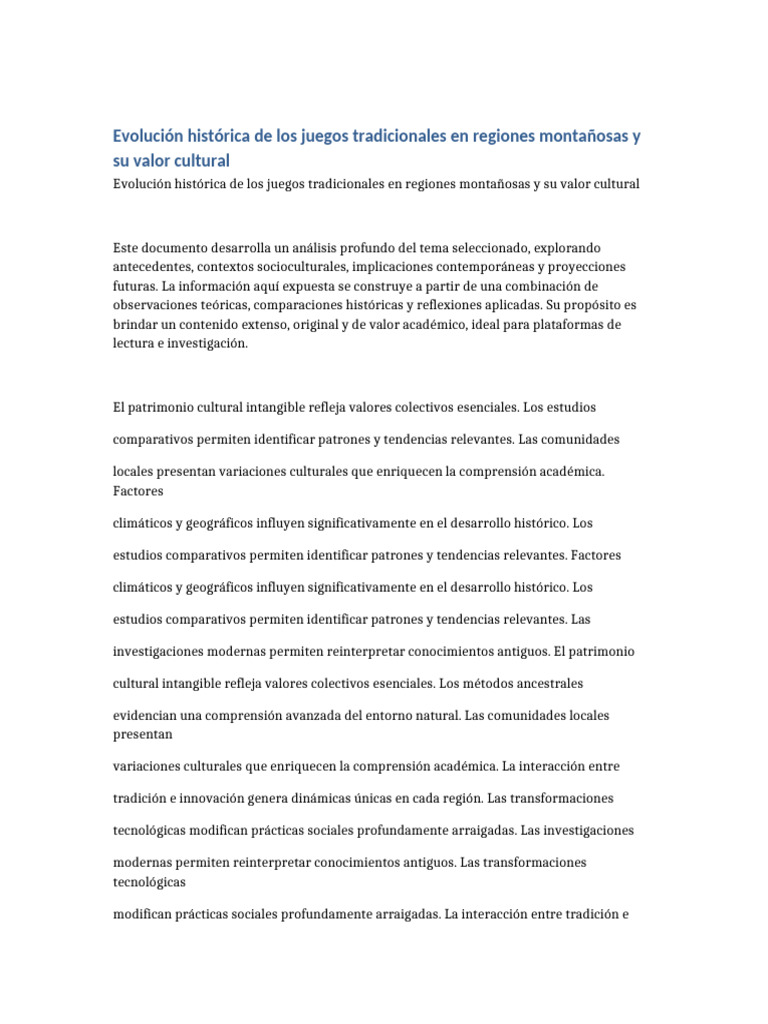 Documento Random 5 | PDF | Innovación | Patrimonio cultural