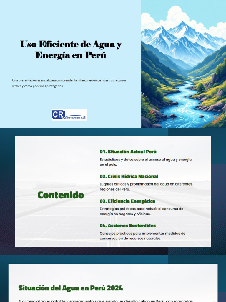 Uso Ficiente de Agua y Energía | PDF