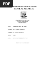 Exposition of EnglisH-Unit 8