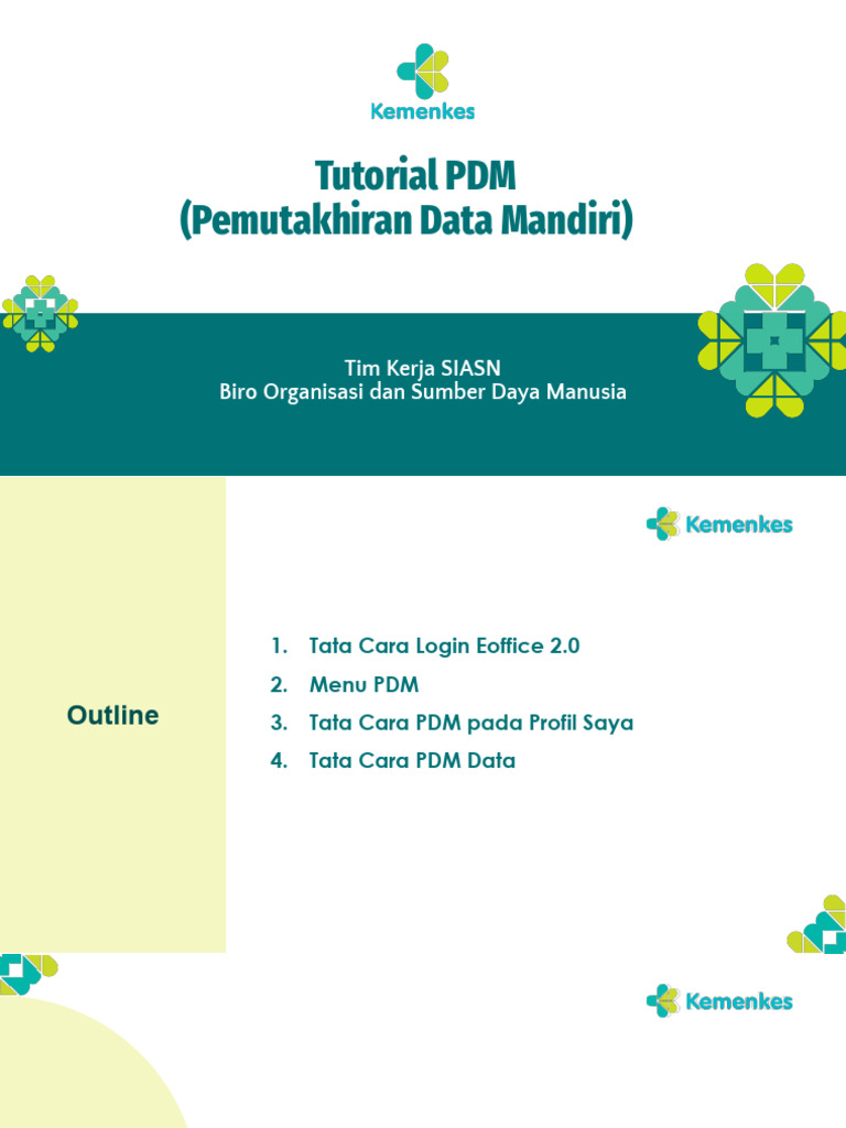Panduan PDM untuk Pegawai Kemenkes | PDF