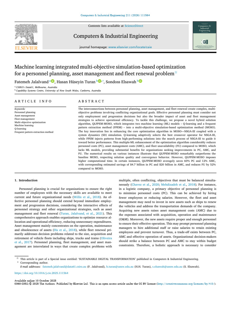 Machine Learning for Personnel and Asset Optimization | PDF ...