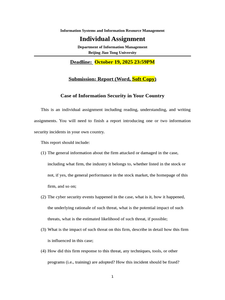 Information Security Incident Report Guide | PDF