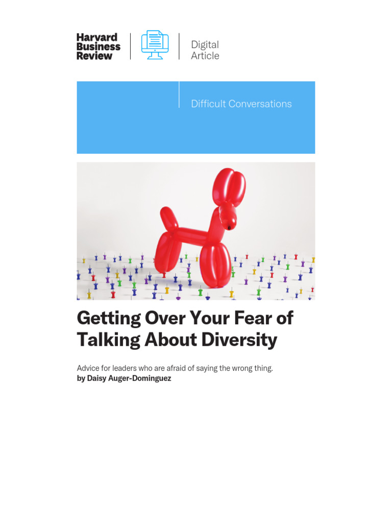 Overcoming Fear in Diversity Talks | PDF | Social Psychology