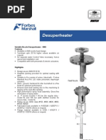 Desuperheater: Variable Nozzle Desuperheater - VND Features