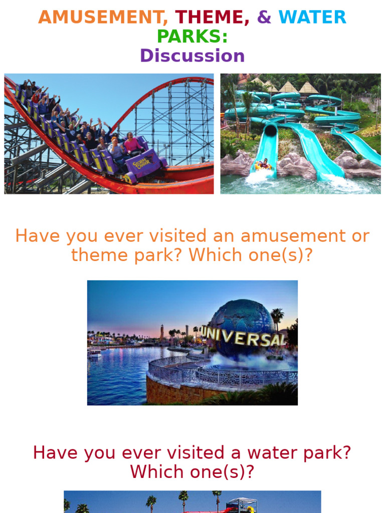 Ec - Speaking Class - Amusement Park | PDF