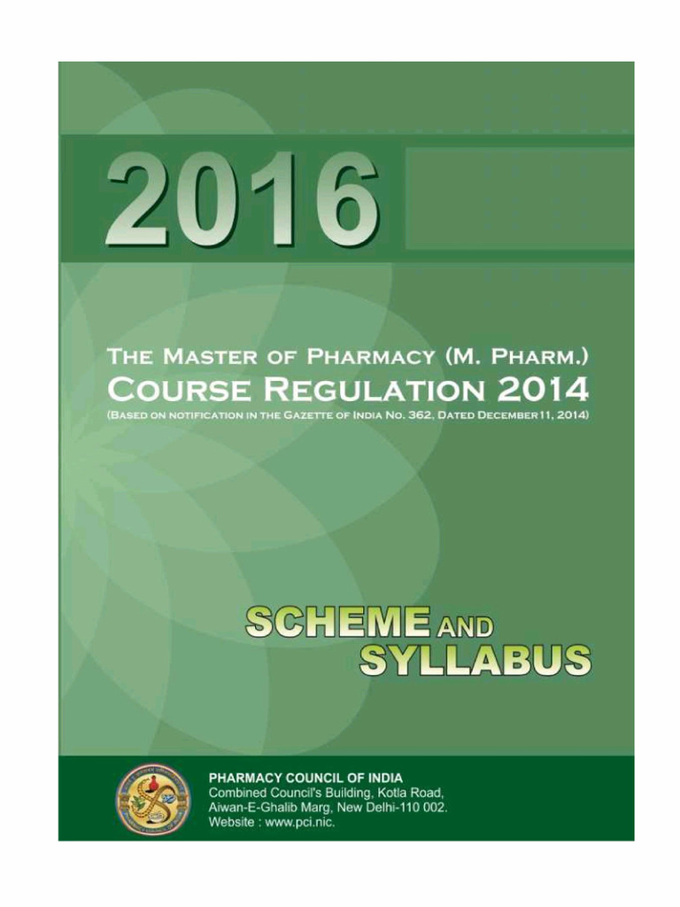 Syllabus_M_Pharm | PDF