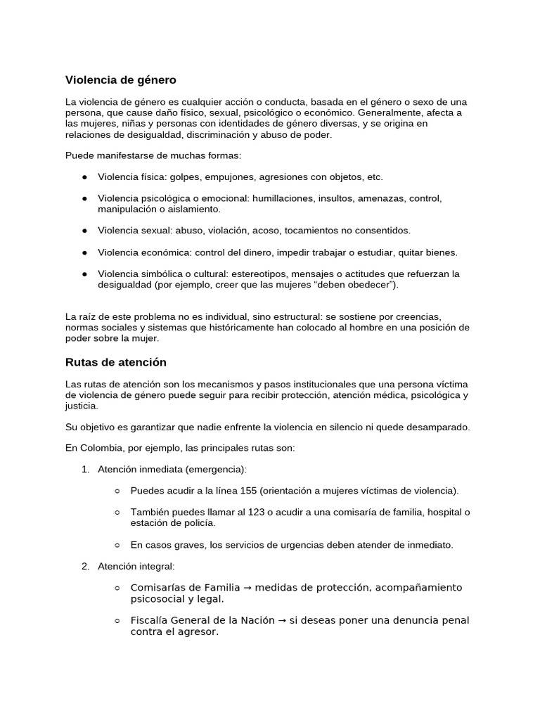 Comprendiendo la Violencia de Género | PDF | Violencia | Agresión