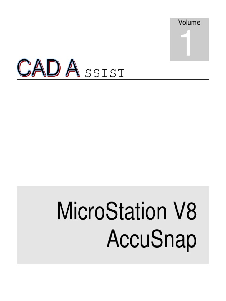MicroStation V8 AccuSnap Overview | PDF | Software | Computing