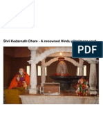 Shri Kedarnath Dham - A Renowned Hindu Pilgrimage Spot