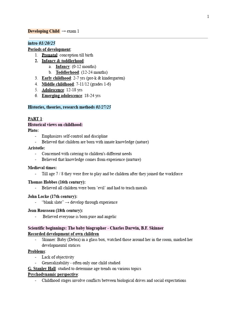 Child Development Stages and Theories | PDF | Childbirth | Genotype