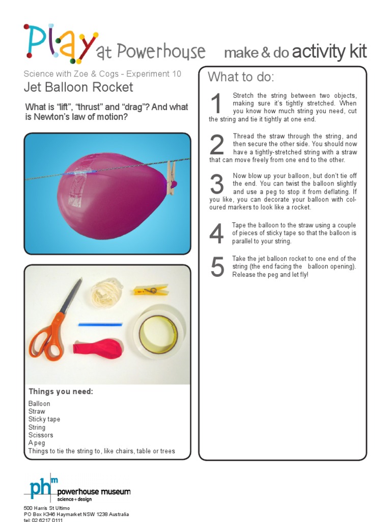 Jet Balloon Rockets | PDF | Wing | Balloon