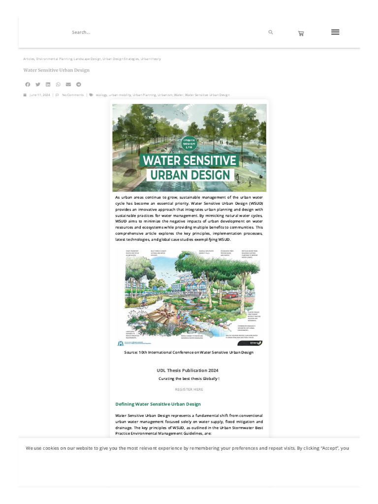 Water Sensitive Urban Design | PDF | Stormwater | Environmental Design