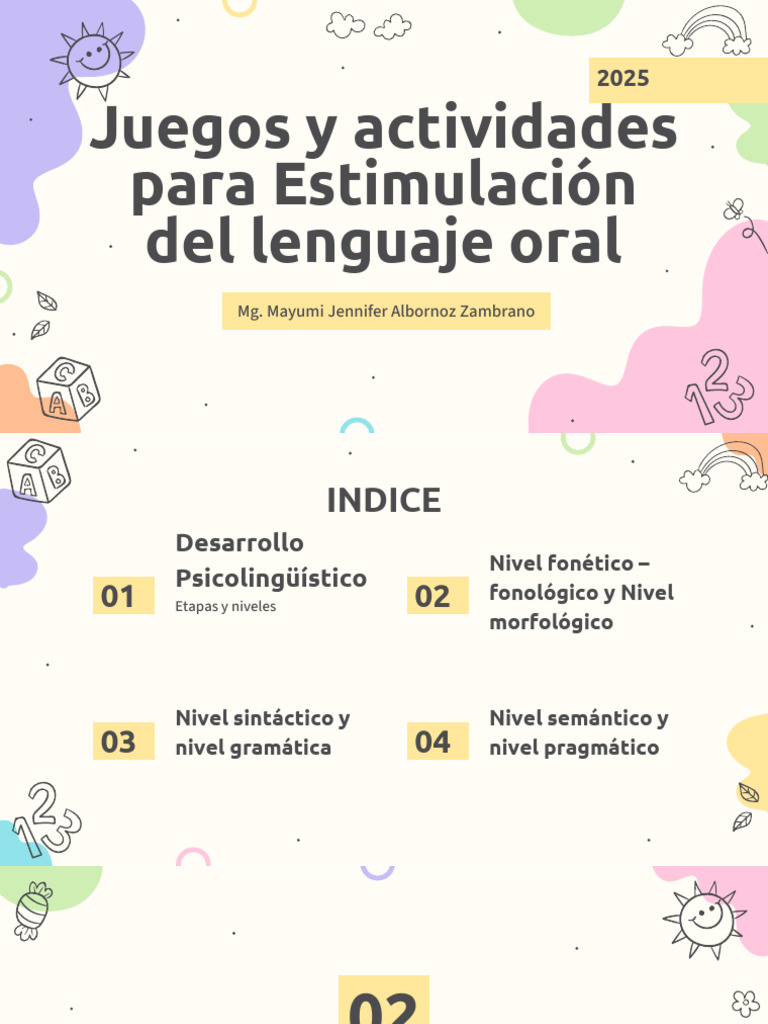 Actividades para La Estimulacion Del Lenguaje | PDF | Fonética | Fonema