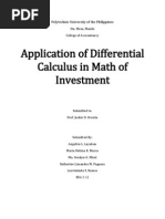 Application of Differential Calculus in Math of Investment: Polytechnic University of The Philippines