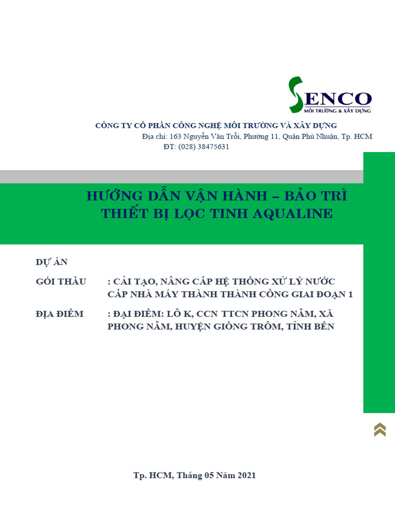 Huong Dan Lap Dat Vo Ro Loc Tinh | PDF