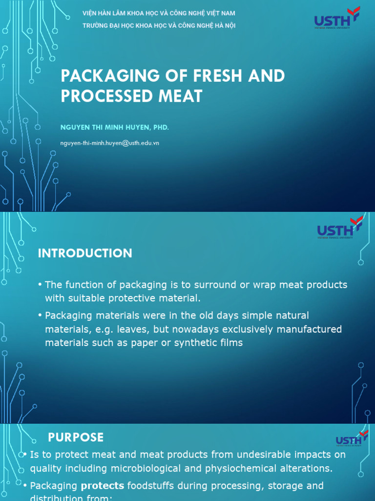 Fresh & Processed Meat Packaging Guide | PDF | Polyethylene | Secondary ...