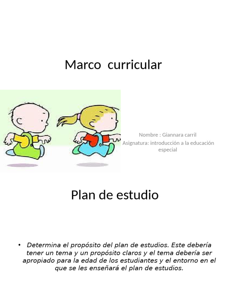 Marco Curricular | PDF | Plan de estudios | Aprendizaje