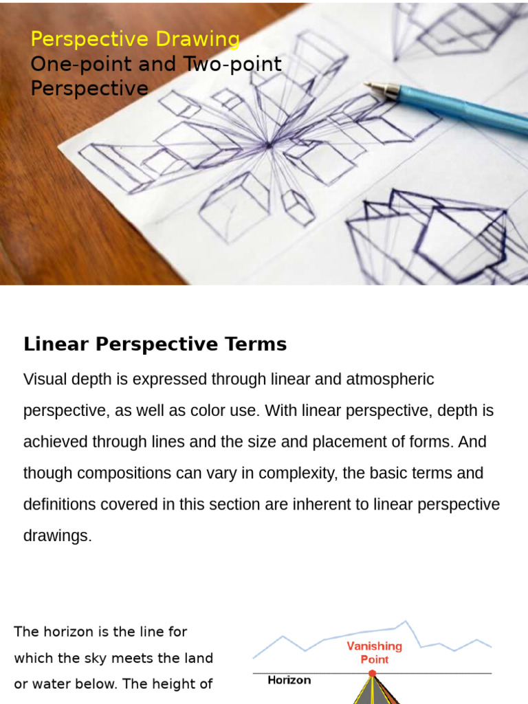 Mastering One & Two-Point Perspective | PDF | Perspective (Graphical ...