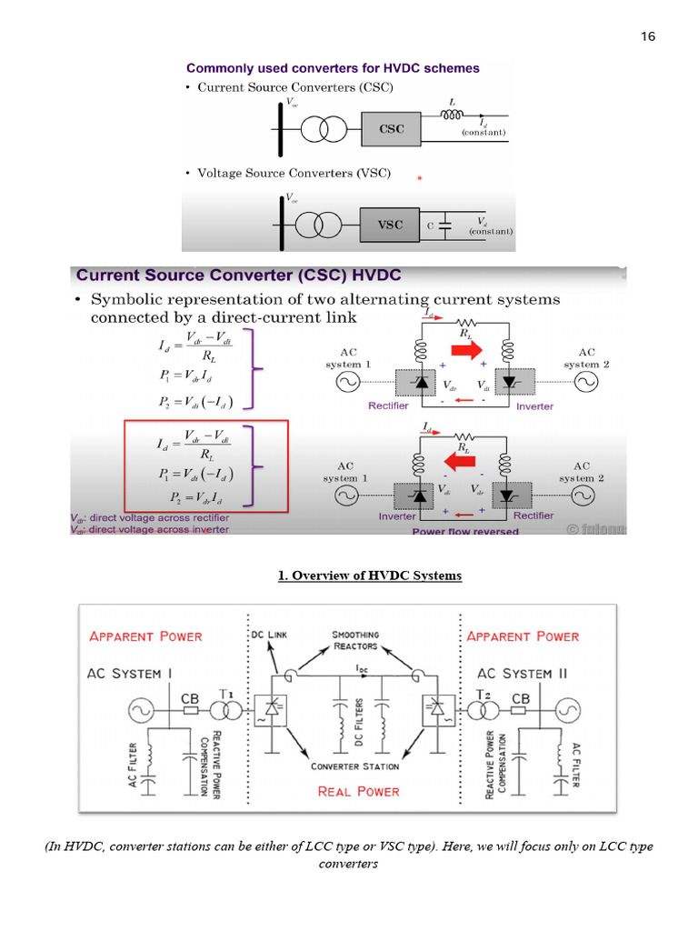 HVDC_NOTES | PDF | Rectifier | Power Inverter