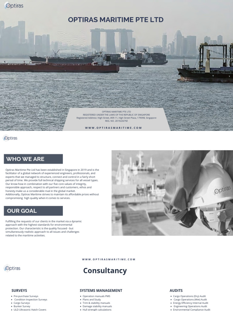 Optiras Maritime: Global Shipping Services | PDF | Audit | Ships