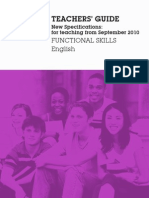 Teachers' Guide: Functional Skills English &OUSZ BOE