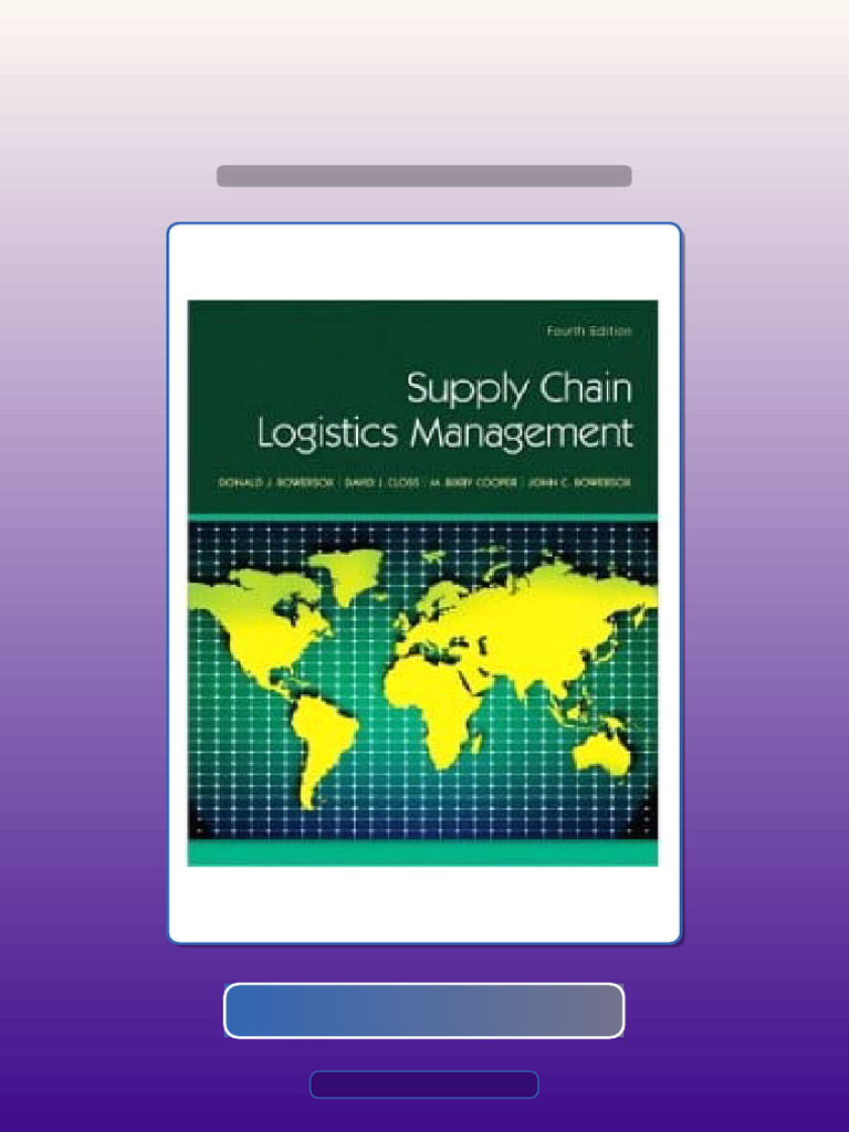 Answers For Supply Chain Logistics Management 4th Edition Donald ...