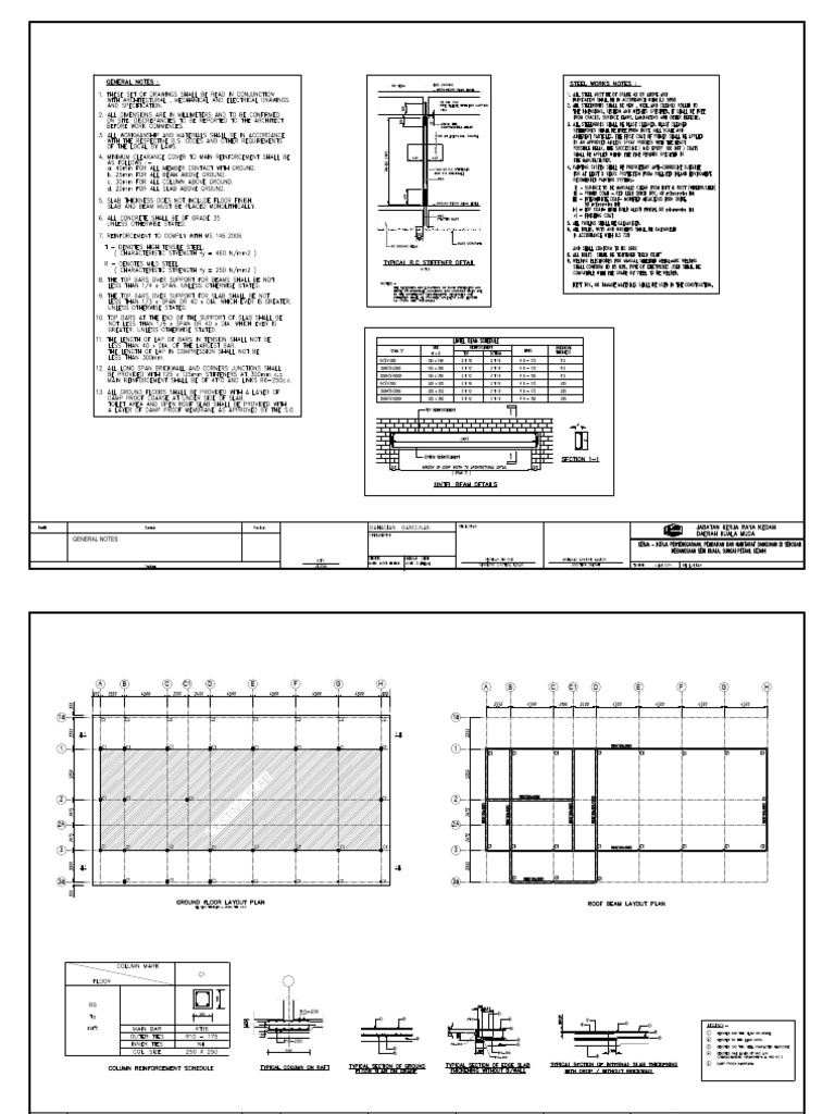 Construction Layout and Detail Plans | PDF