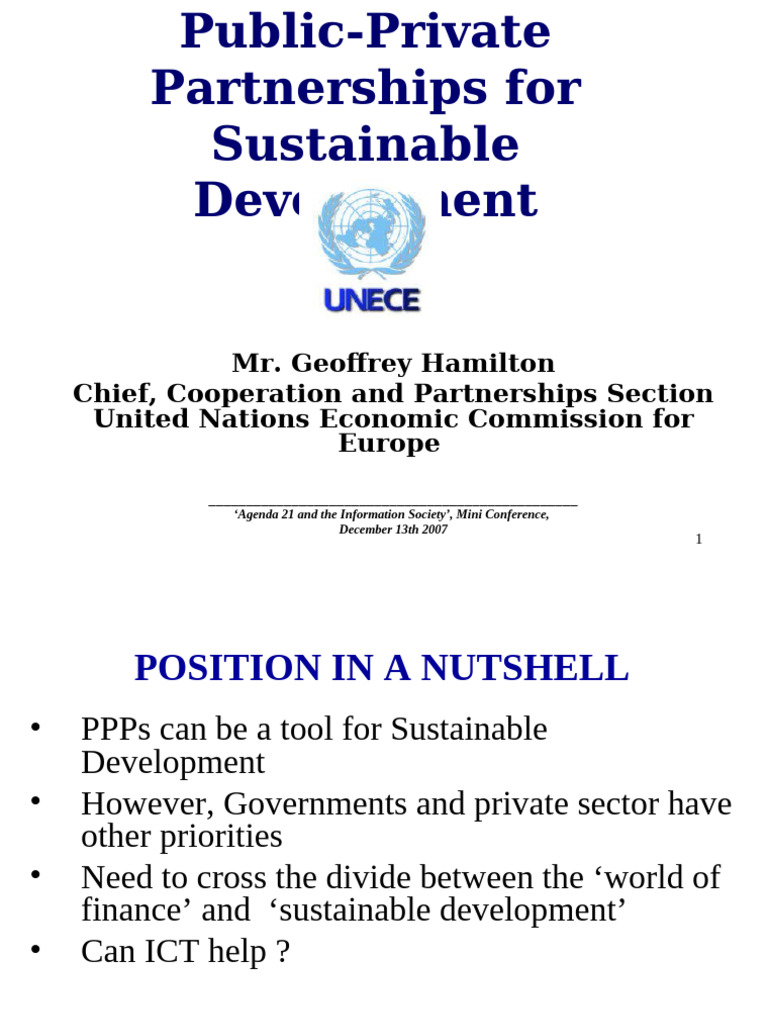 PPP 12122007 | PDF | Public–Private Partnership | Business