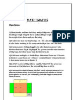 Mathematics Sums