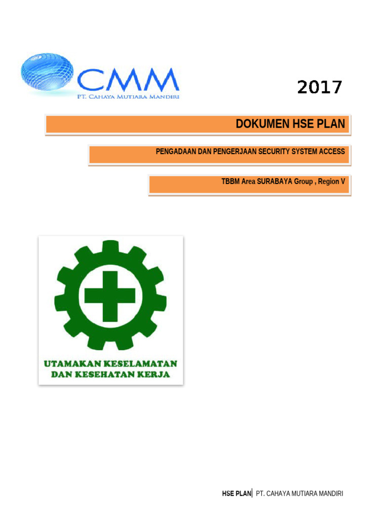 HSE Plan Pengadaan Sistem Keamanan Surabaya | PDF