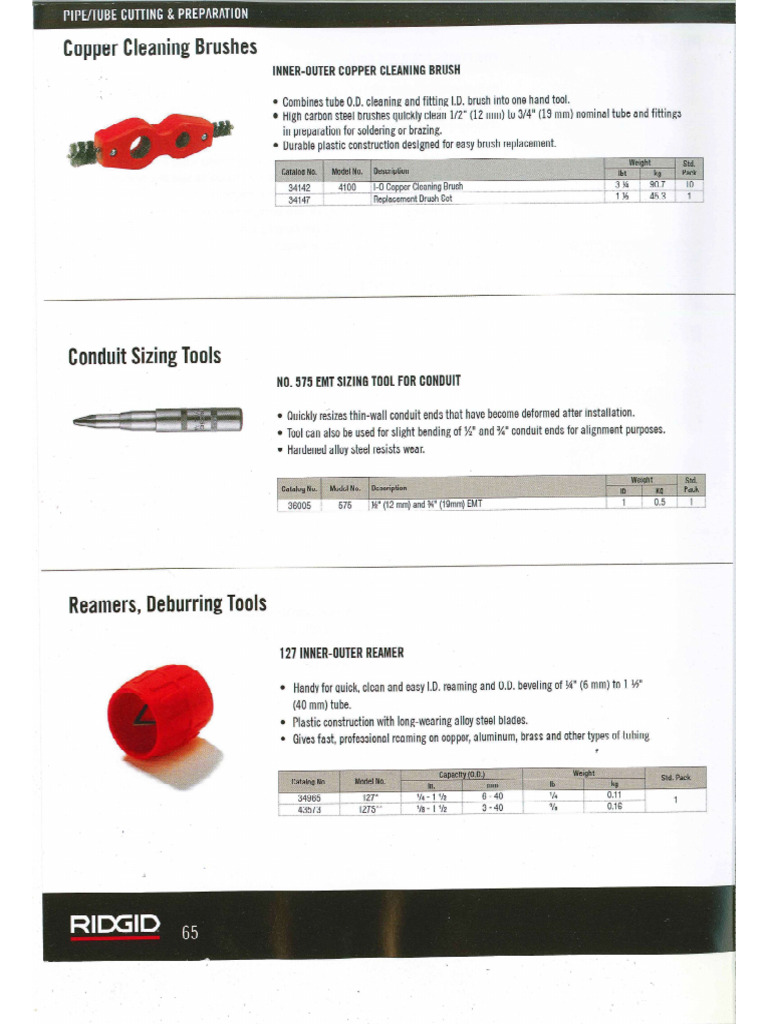 Ridgid 65 55 | PDF