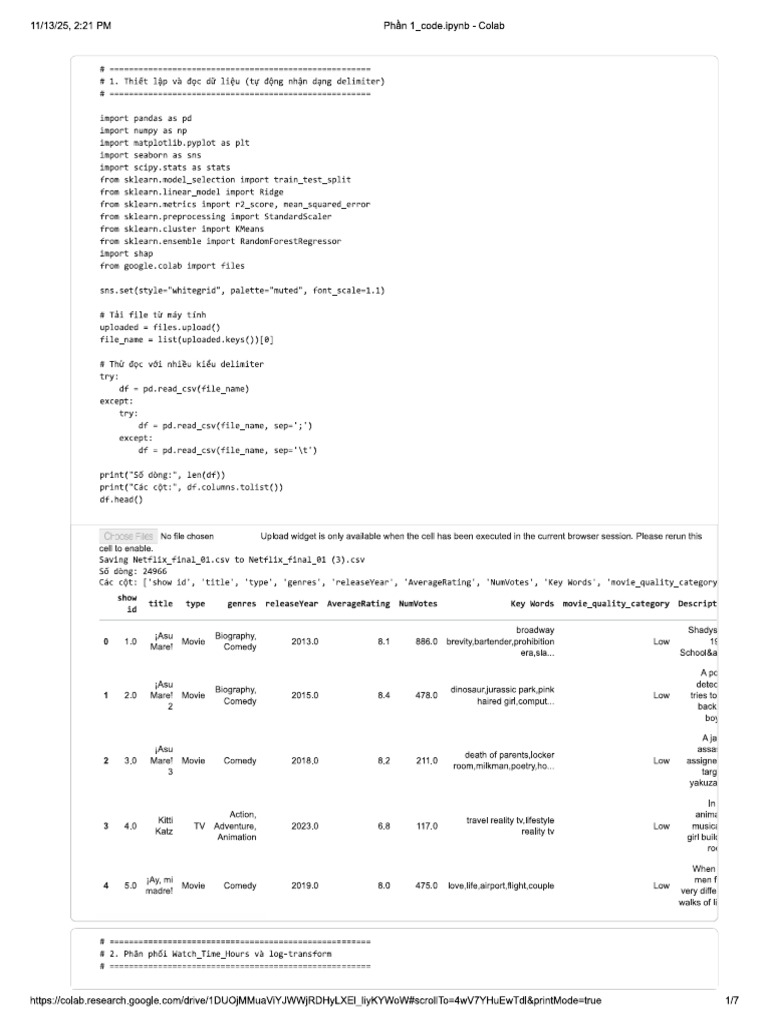 Phần 1 Code | PDF