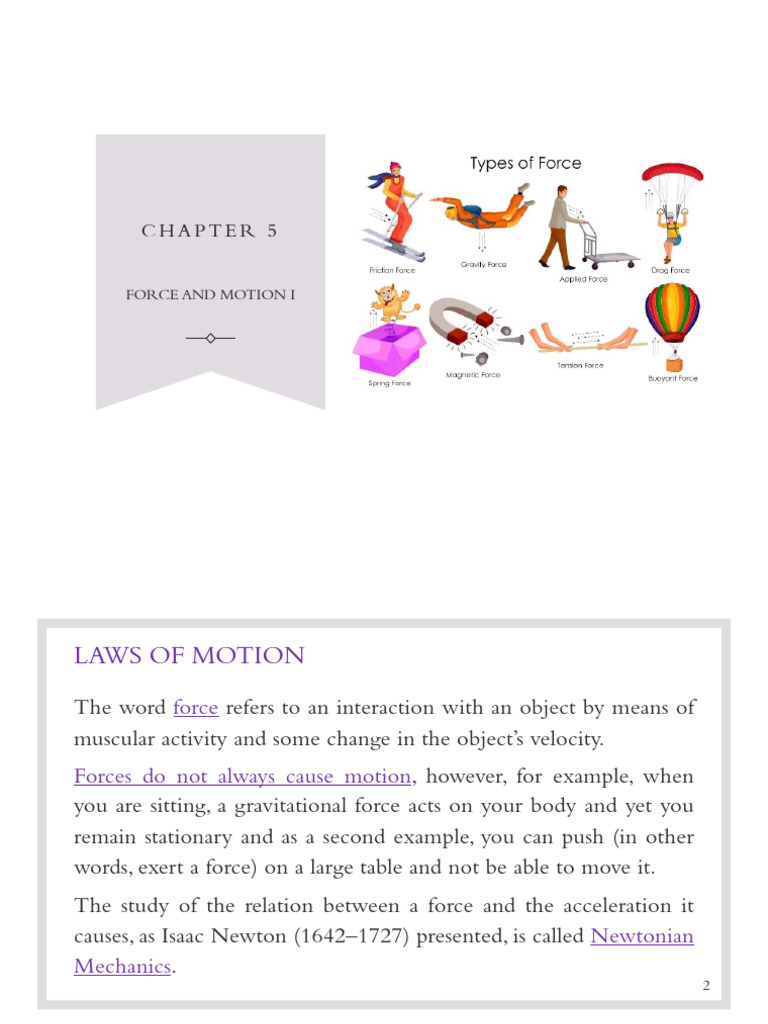 Chapter 5 | PDF | Force | Acceleration