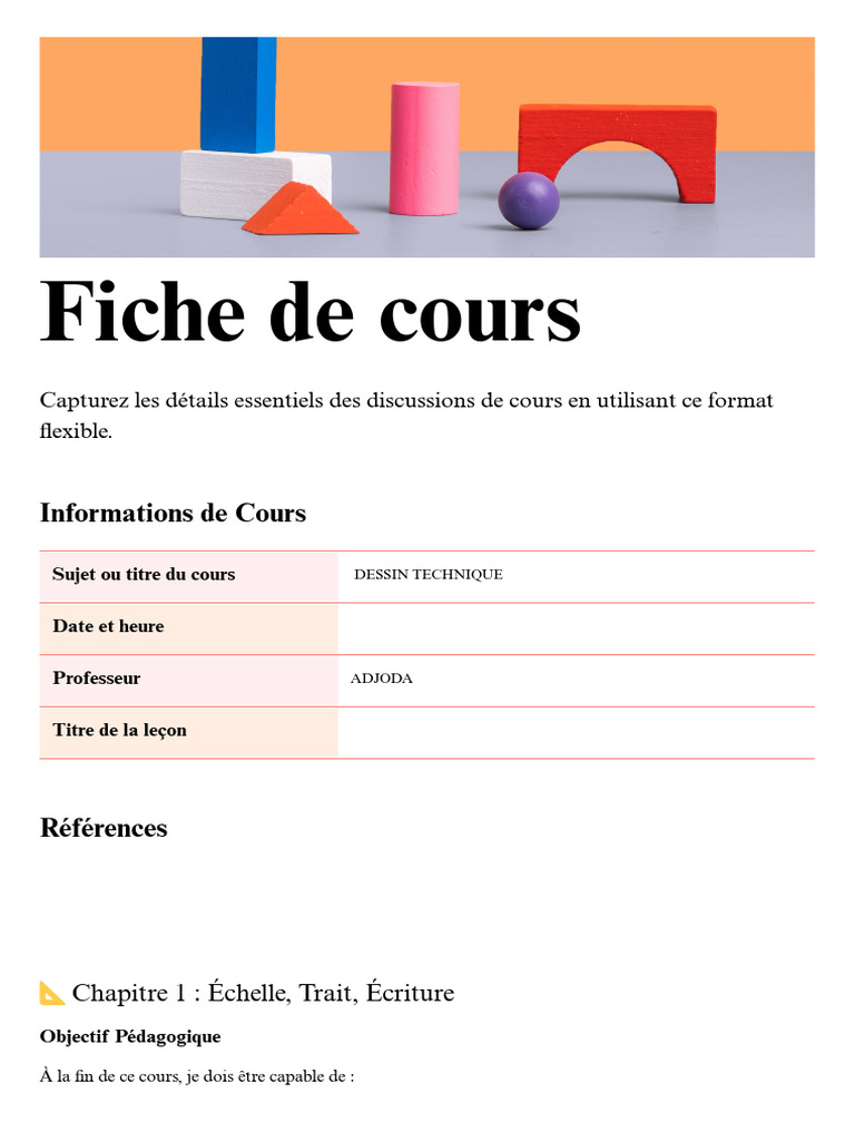Introduction au Dessin Technique | PDF | Dessin technique | Dessin
