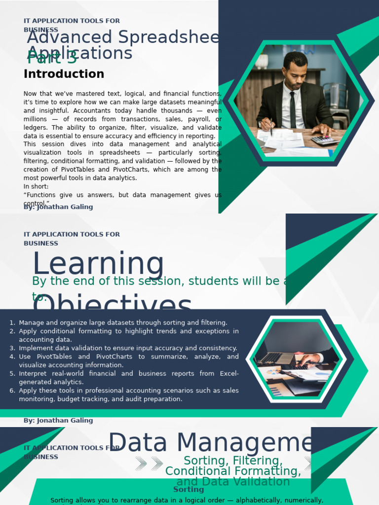 Advanced Data Management in Spreadsheets | PDF | Data | Information ...