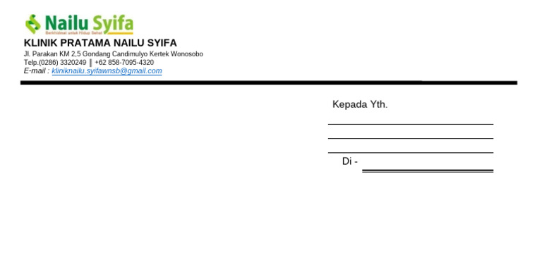 Form Amplop 22x11 | PDF