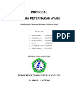 Proposal Usaha Peternakan Ayam