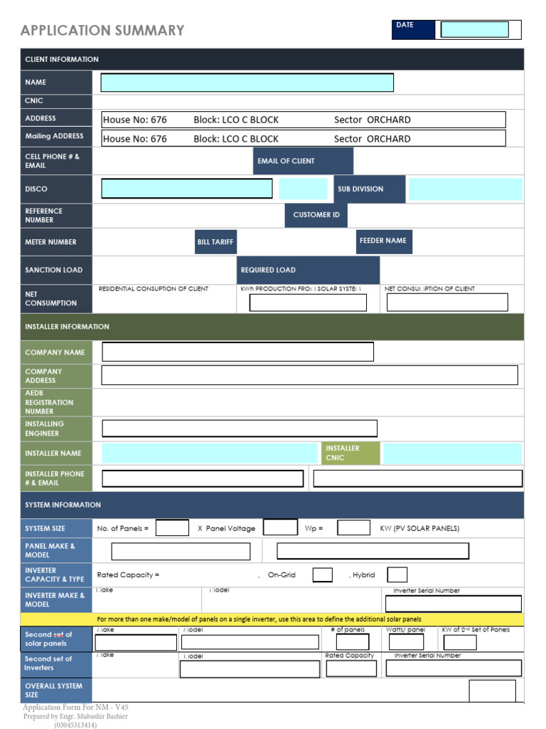 Solar Net Metering Application Form | PDF | Indemnity | Photovoltaic System