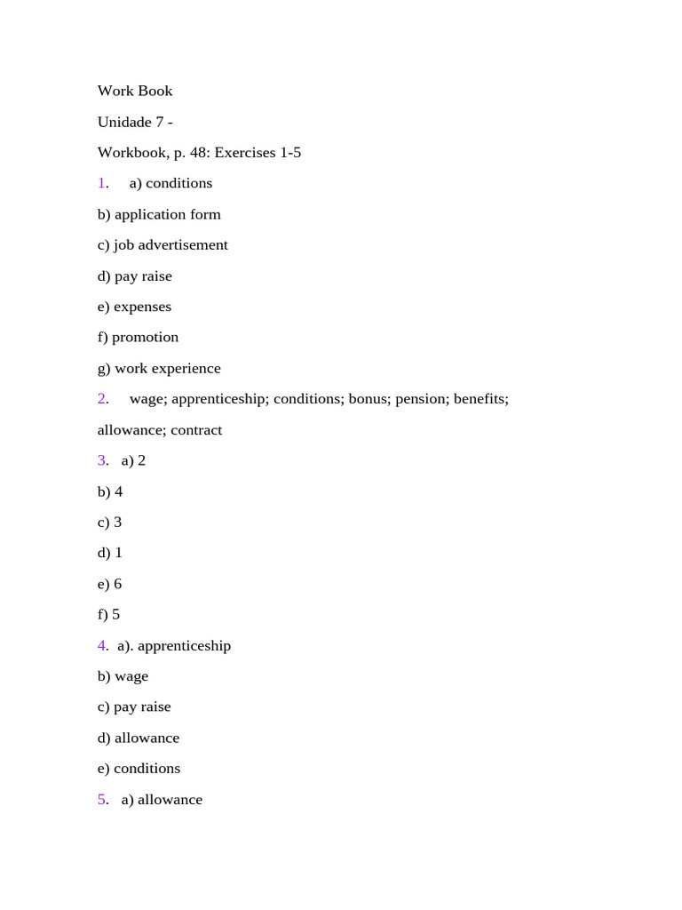 Employment and Crime Workbook Exercises | PDF | Crimes | Crime & Violence