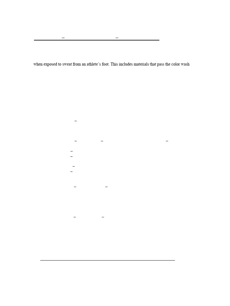 Nike Color Bleeding Test Protocol | PDF | Textiles | Materials